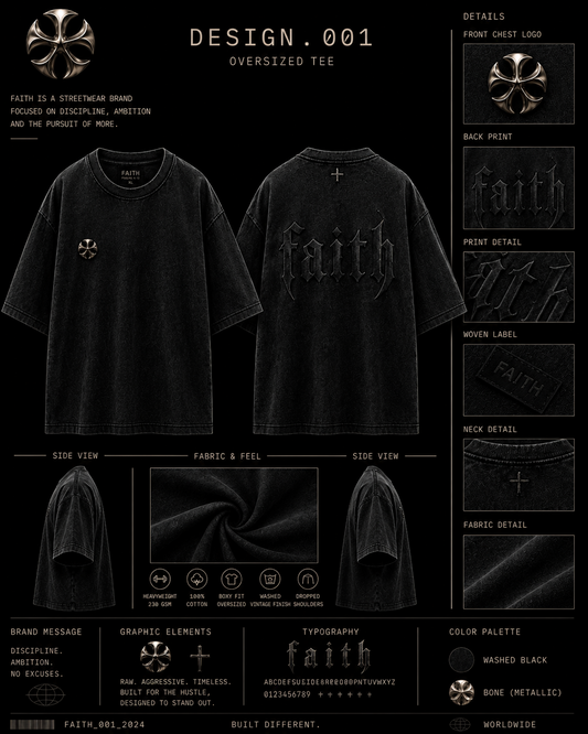 FAITH T SHIRT BLACK